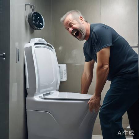 智能马桶搞笑提醒：操作需谨慎