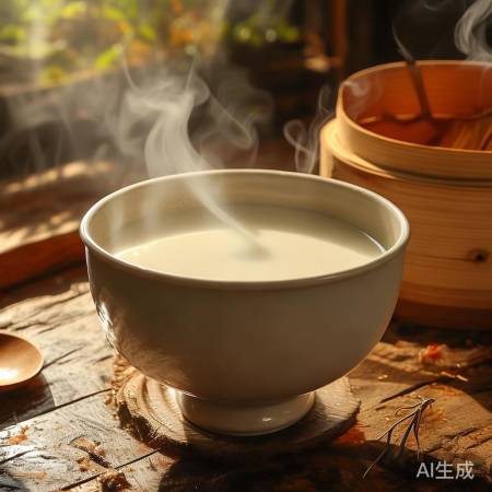 新鲜豆浆，速喝营养佳