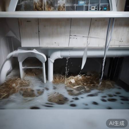下水道堵塞，洗衣机反水