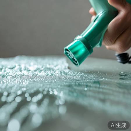 玻璃擦干，吹风去水珠