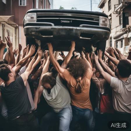 众志成城抬巨车