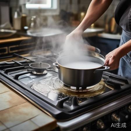 热水浸泡软化油污