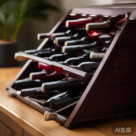 斜放酒柜，实用又美观