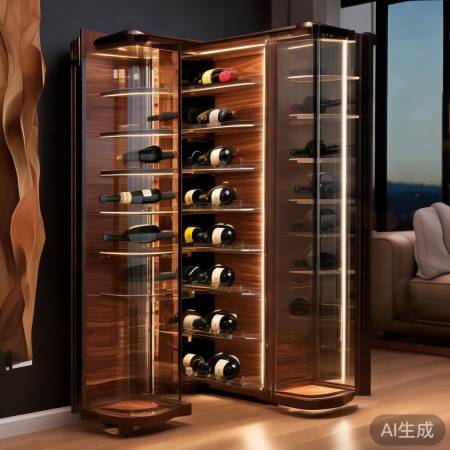 红酒柜大小依空间而定