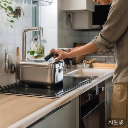 集成灶水盒卡住解法,保养关键