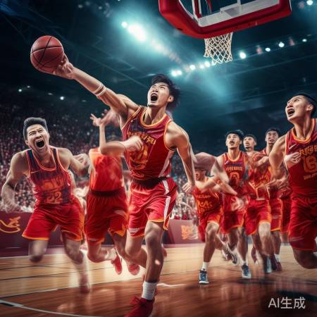 中国男篮热身赛大胜荷兰