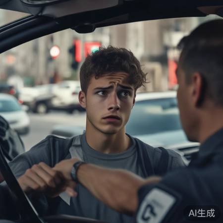 司机闯红灯被罚，认识错误