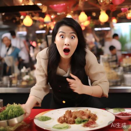 刘涛看菜失控，场面热闹