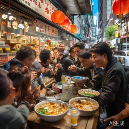 “拉面哥新店开，约友尝西北面”