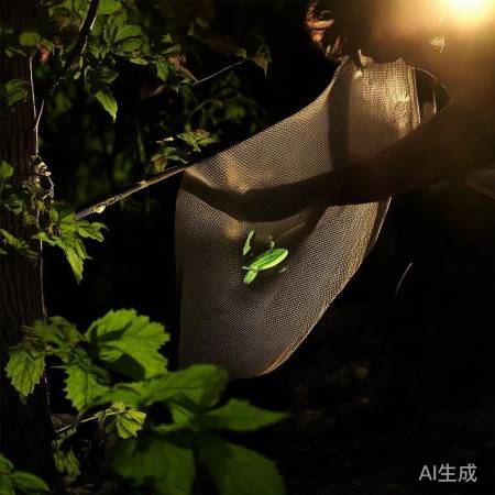 捉蝉技巧:傍晚树荫下
