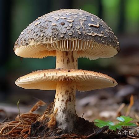 毒蘑菇表面花纹明显