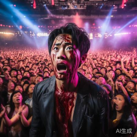 王力宏演唱会突发血迹