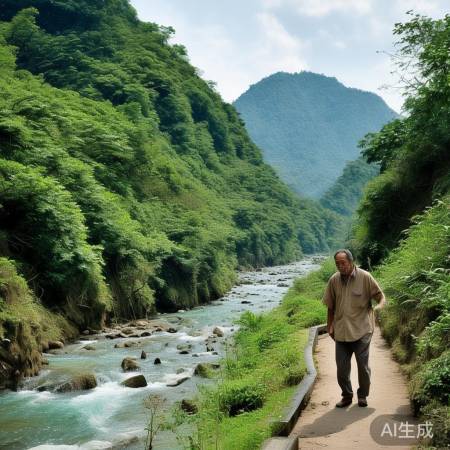 湖南山水多，老先生不迷路