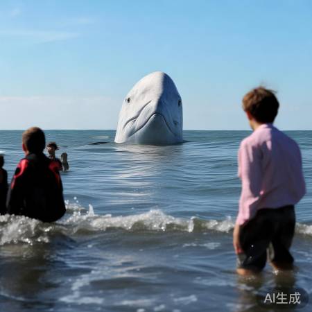 孩子无大碍，大白鲸成海洋英雄