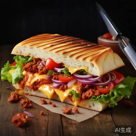 新鲜食材，现烤帕尼尼