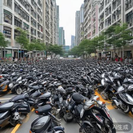 深圳停车场改造,电动车占道成患