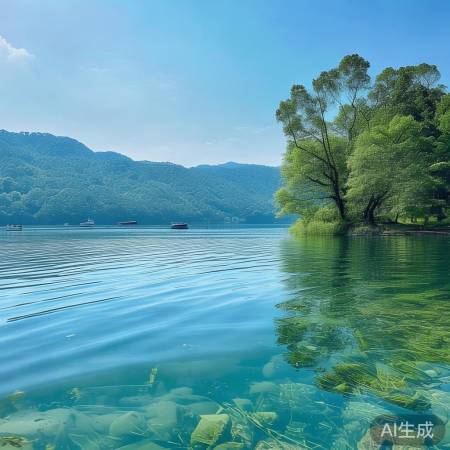 南宁水库，风平浪静