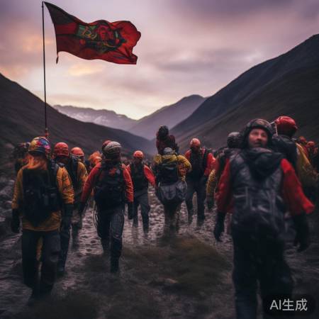 山谷救援，国旗见证奇迹
