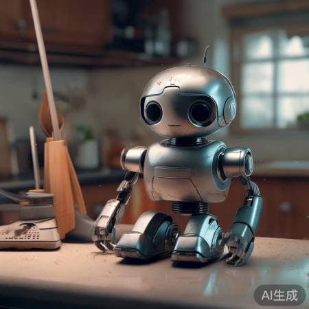 “给小机器人清洁大扫除”