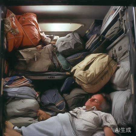 火车下铺空间狭小，行李多易争执