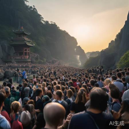 悬空寺凌晨盛况，门票争抢信仰热