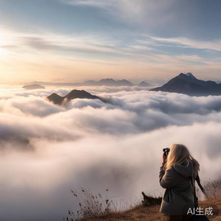 山顶云雾奇景