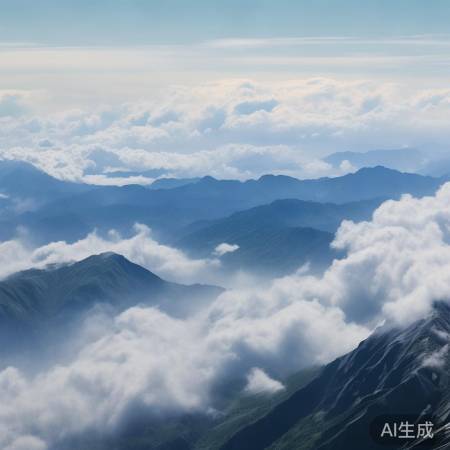 山顶云海，鬼斧神工