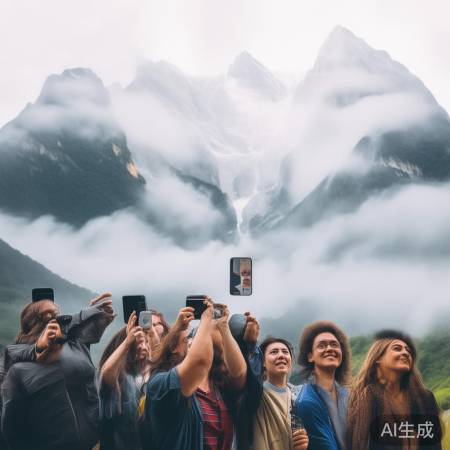 游客云山拍照乐