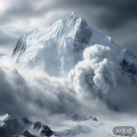 高峰雪崩,敬畏自然