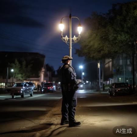 点燃路灯螺丝，违法调查中