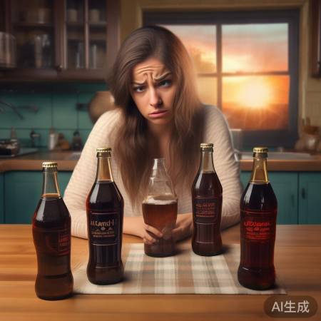 女子每日狂饮5瓶可乐，危害健康