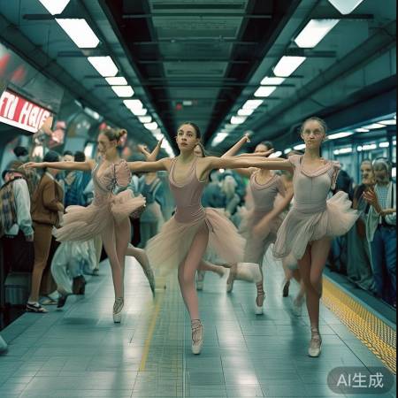 地铁成舞台，乐在其中