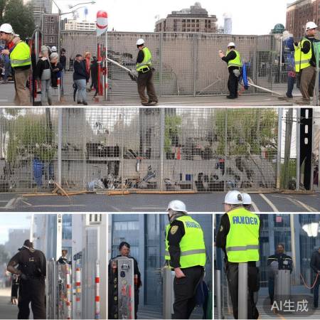 拆除围墙，加强安保