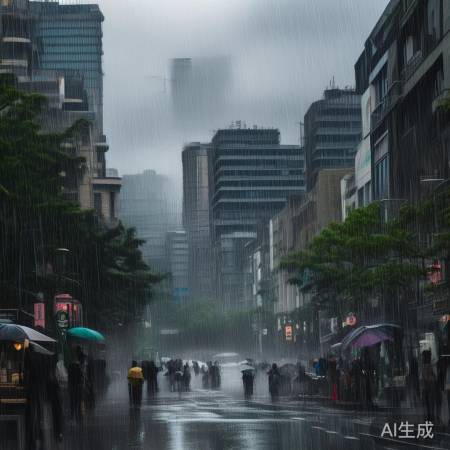 北京台风雨东城朝阳狂袭