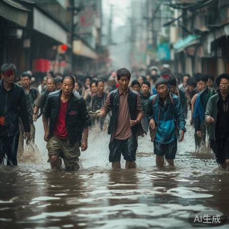 温州抗洪，众志成城