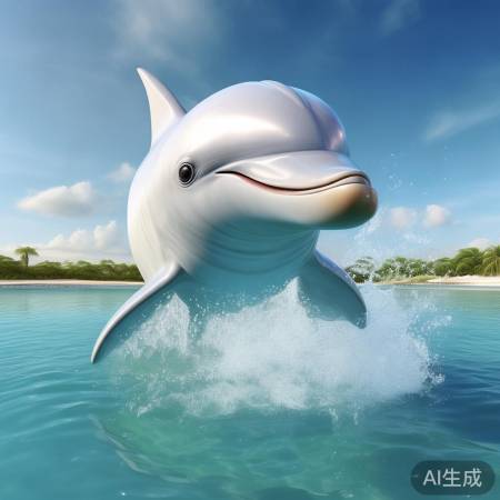 运城机场惊现大白海豚