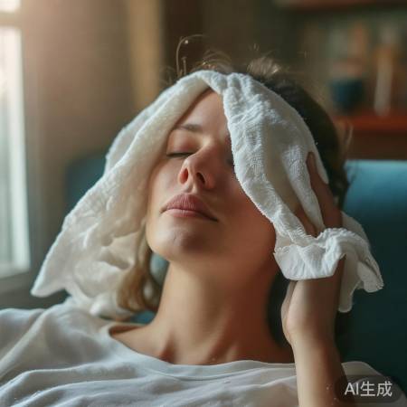 冷敷缓解眼痛