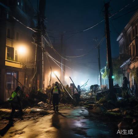 暴雨致电力中断，政府迅速救援