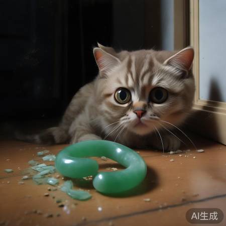 小猫误伤玉镯,主人慌了神