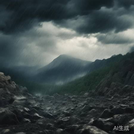 山区暴雨引发灾害