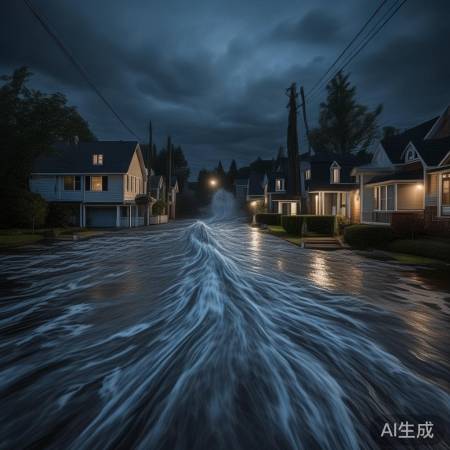 暴雨成银河