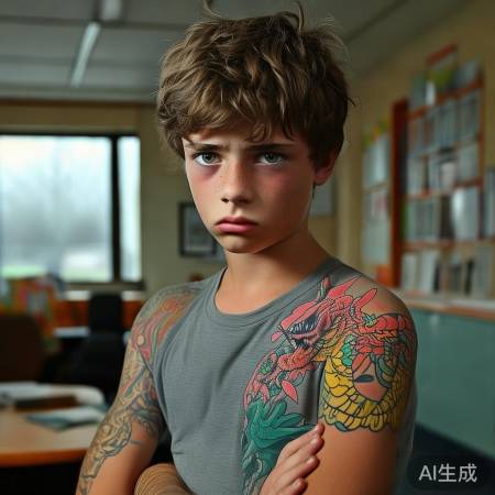 少年文身遇入学难题